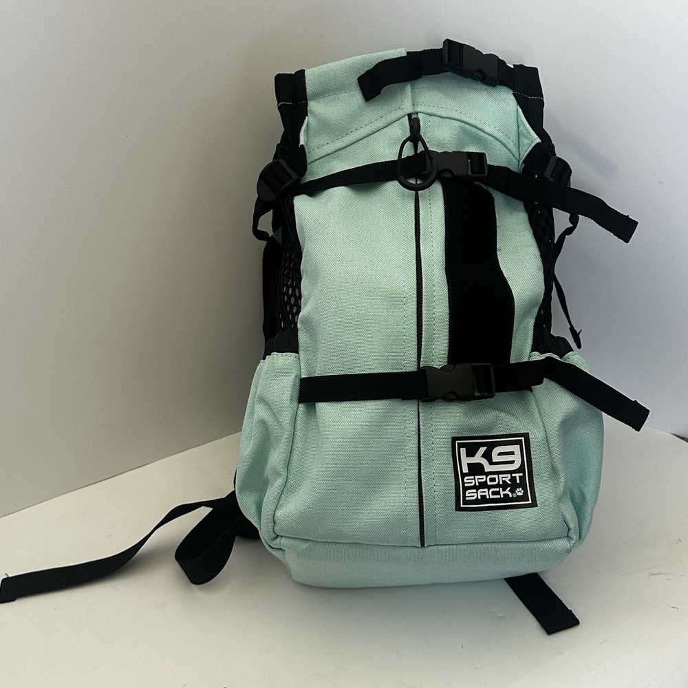 K9 Sport Sack Air Plus 2 Backpack Pet Dog Carrier w Storage Summer Mint Sz Small